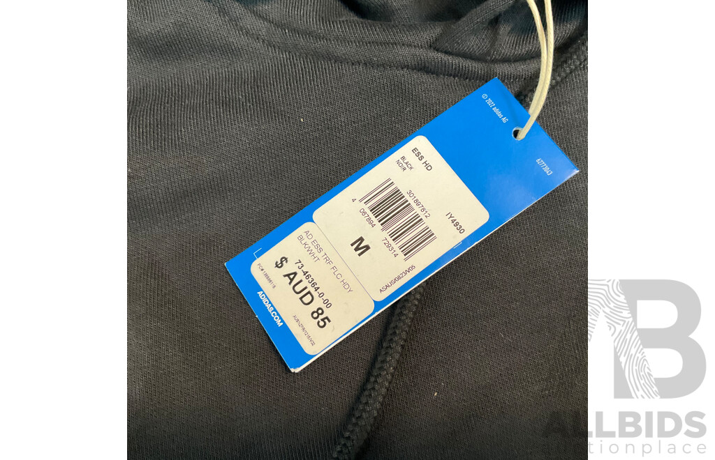 Adidas Black Hoodie & Puma, Mckenzie T-shirt - Size S/M - Lot of 3