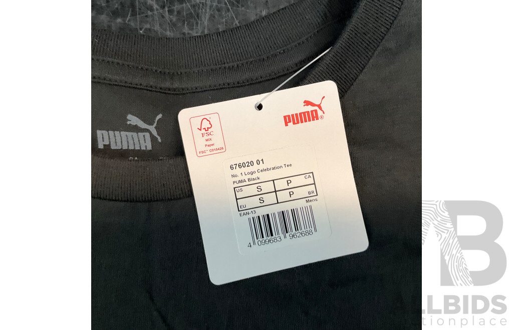 Adidas Black Hoodie & Puma, Mckenzie T-shirt - Size S/M - Lot of 3