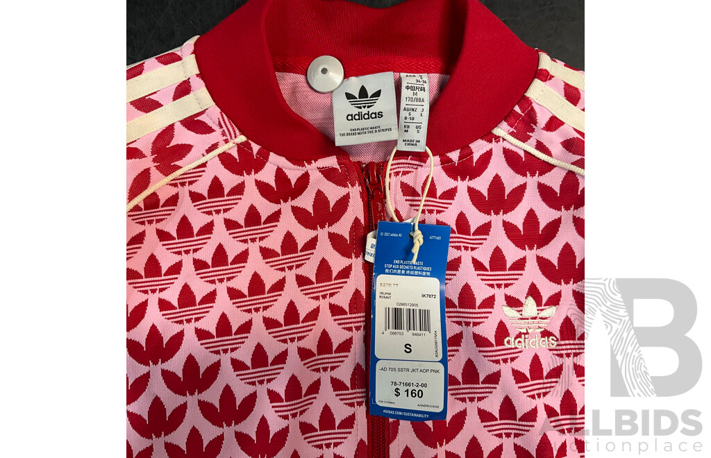 ADIDAS Adicolor 70s SST Track Top - Pink - Size S - ORP$160