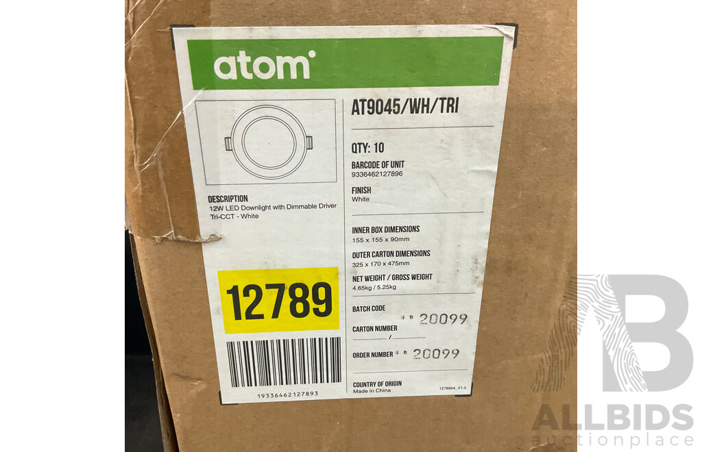 Atom AT9054 LED Downlight - Total 10 in the Box
