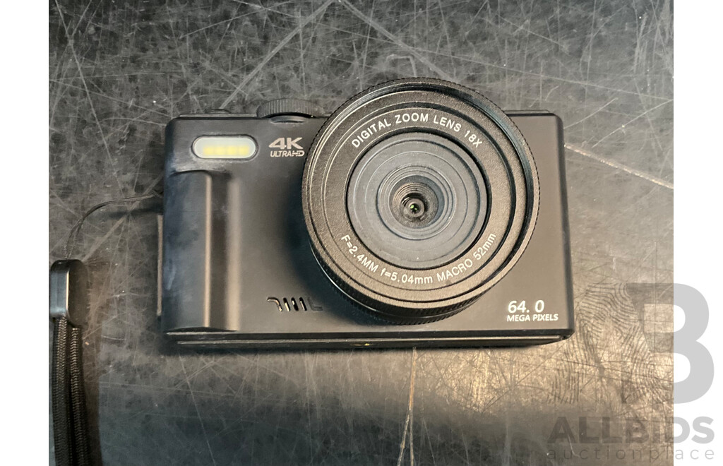 KODAK Pixpro FZ55 Camera & Unbranded 4K 18x Digital Camera - Lot of 2