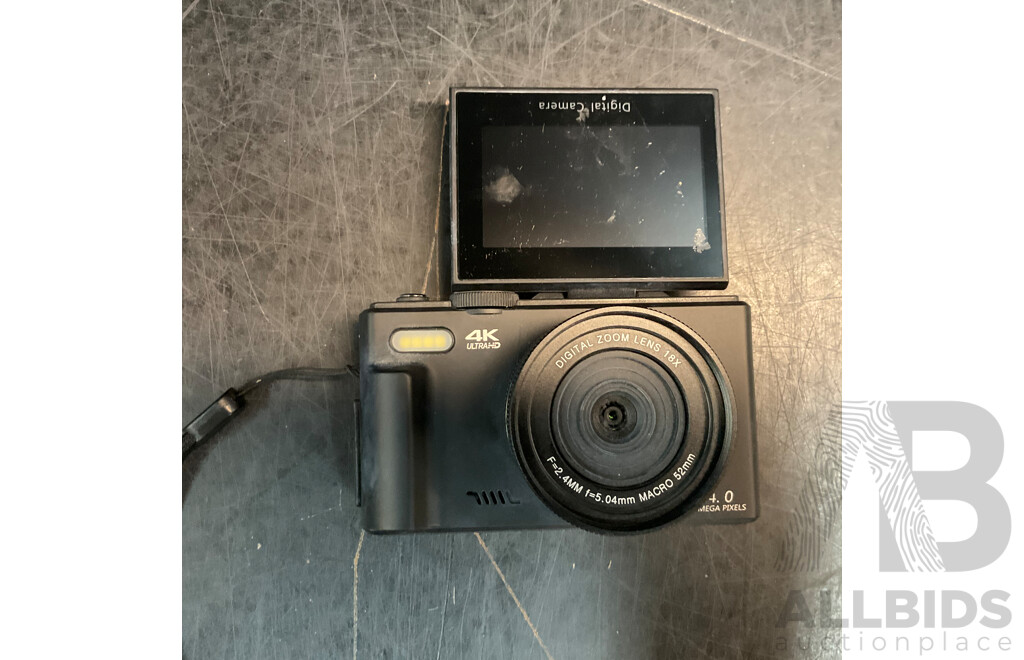 KODAK Pixpro FZ55 Camera & Unbranded 4K 18x Digital Camera - Lot of 2