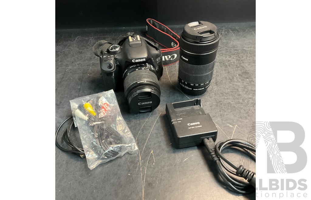 Canon 600D with 18-55mm & 55-250mm Lens