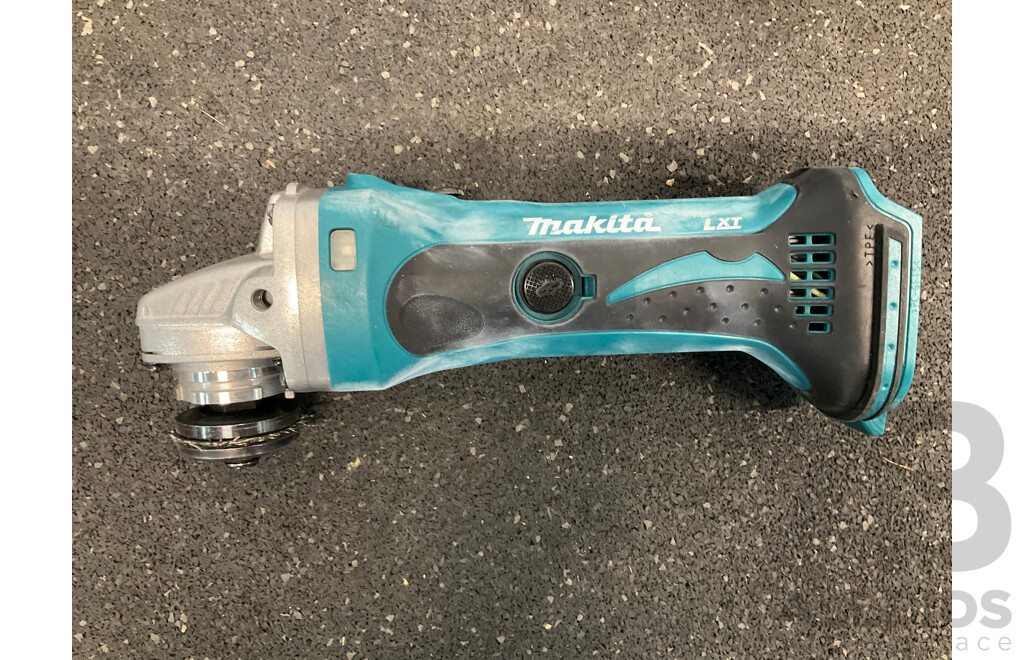 MAKITA 18V LXT Angle Grinder (DGA452) and 18V 6.0Ah Battery - Lot of 2
