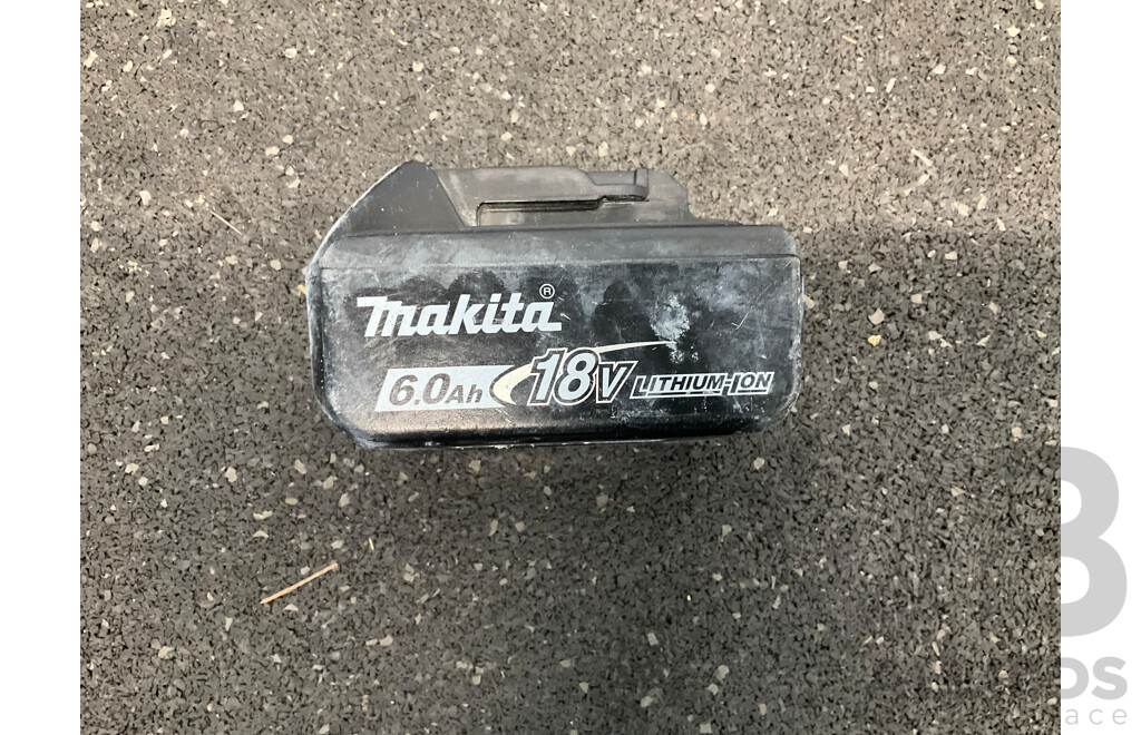 MAKITA 18V LXT Angle Grinder (DGA452) and 18V 6.0Ah Battery - Lot of 2