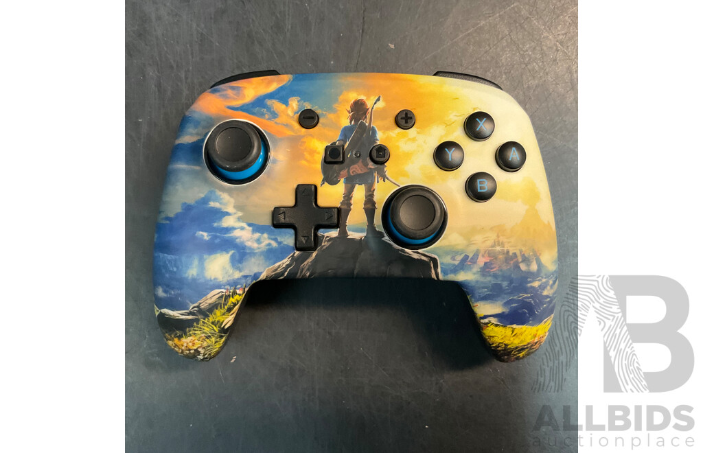 PowerA Kingdom of Hyrule Controller for Nintendo Switch & Powerwave 165764/165765 Controller for PS4