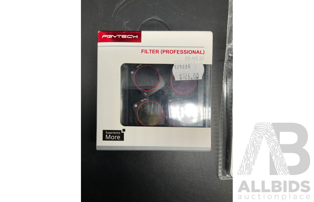 PGYTECH ND-PL Filter Set for DJI Air 2S and ANKO Earphones - Lot of 2