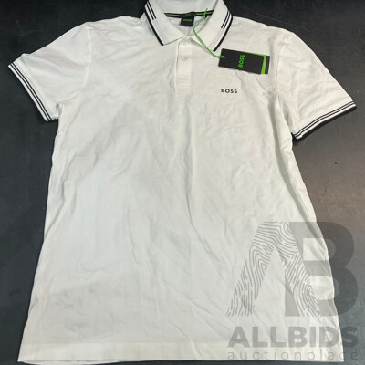 BOSS Paul POLO - White - Size XL - ORP $199.00