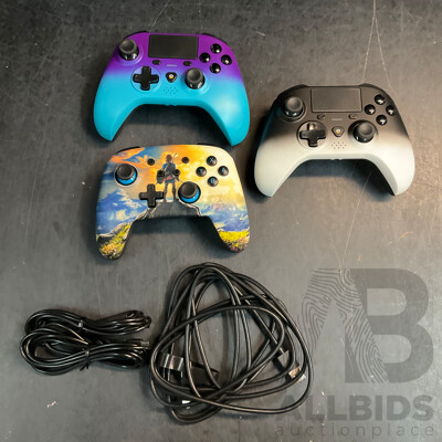 PowerA Kingdom of Hyrule Controller for Nintendo Switch & Powerwave 165764/165765 Controller for PS4