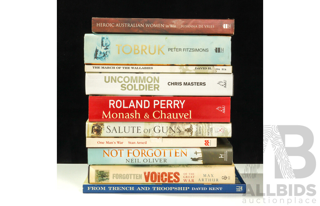 Collection Books Regarding Australias World War I Experience