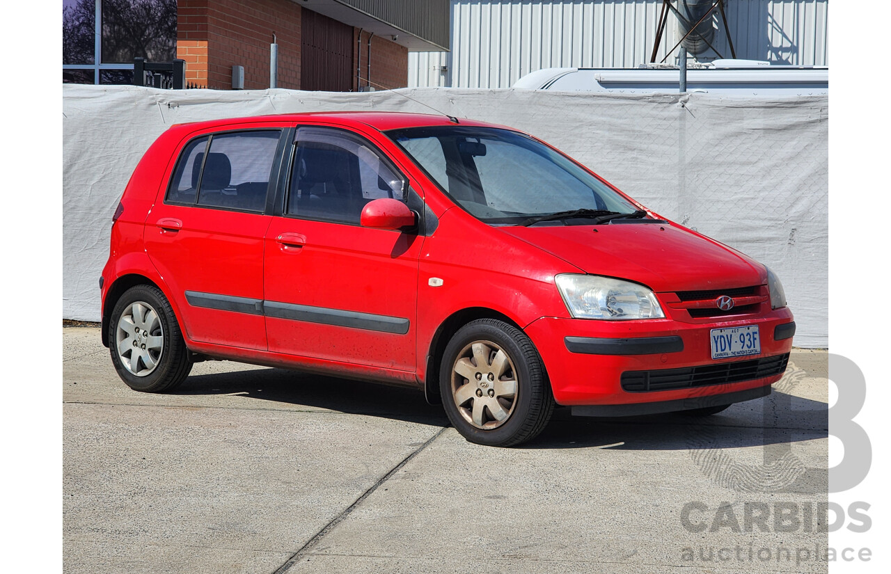 6/2005 Hyundai Getz GL TB 5d Hatchback Red 1.5L