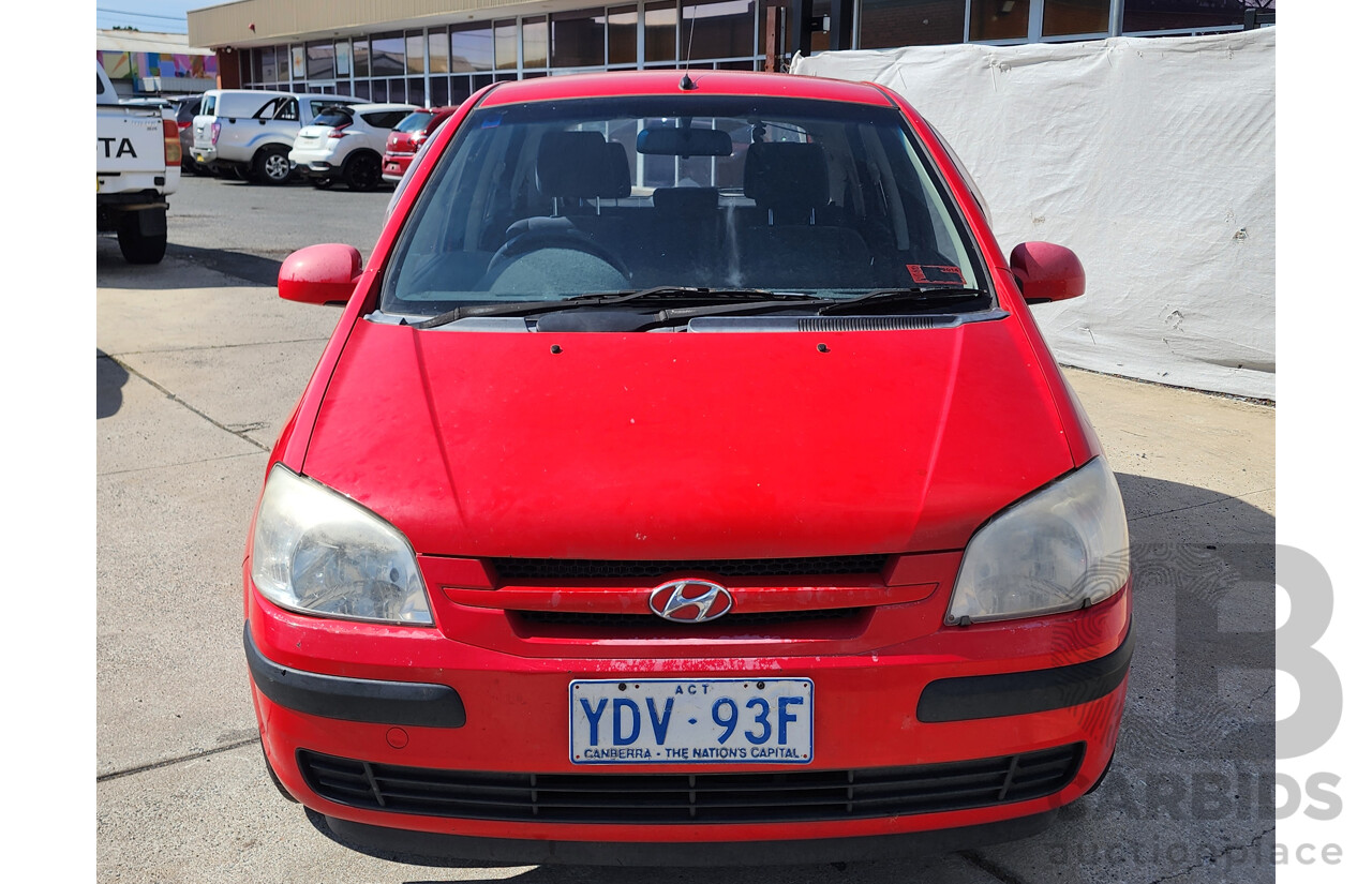 6/2005 Hyundai Getz GL TB 5d Hatchback Red 1.5L
