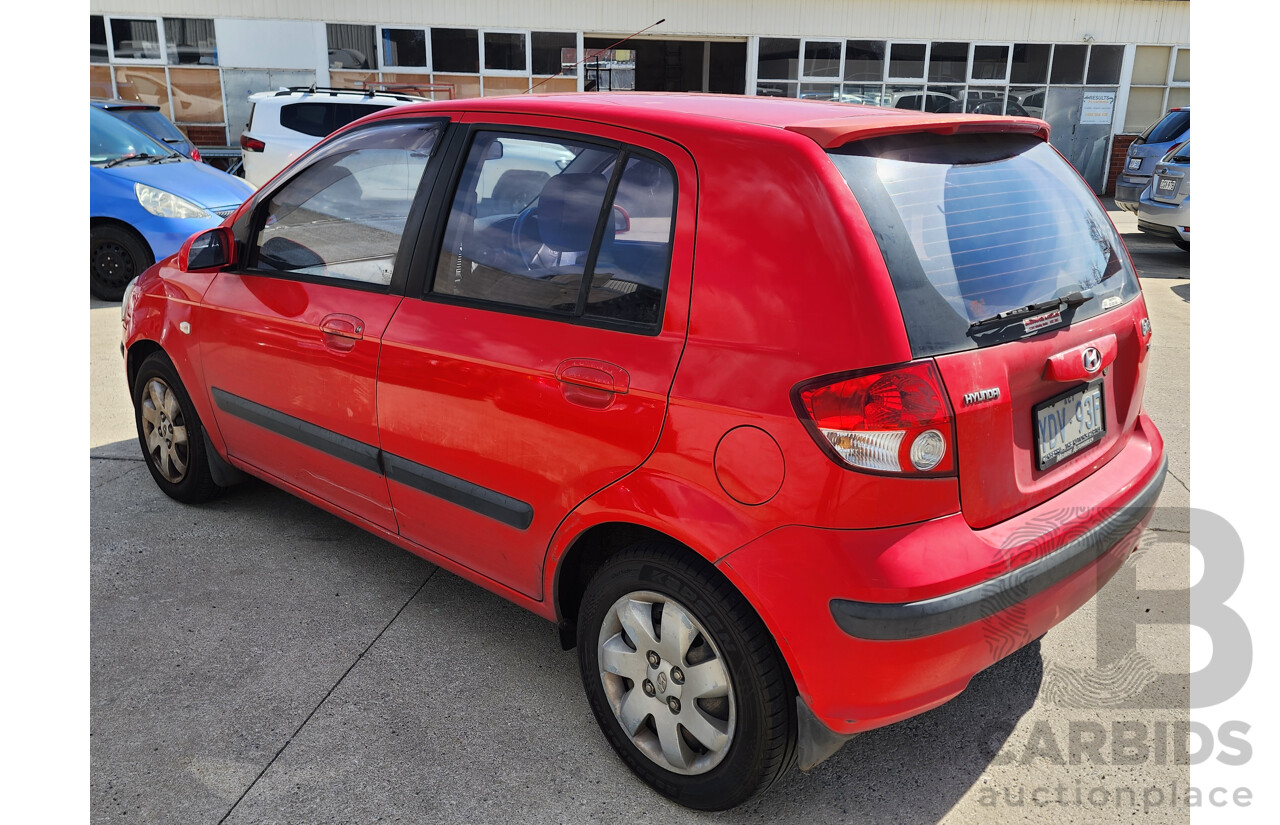 6/2005 Hyundai Getz GL TB 5d Hatchback Red 1.5L