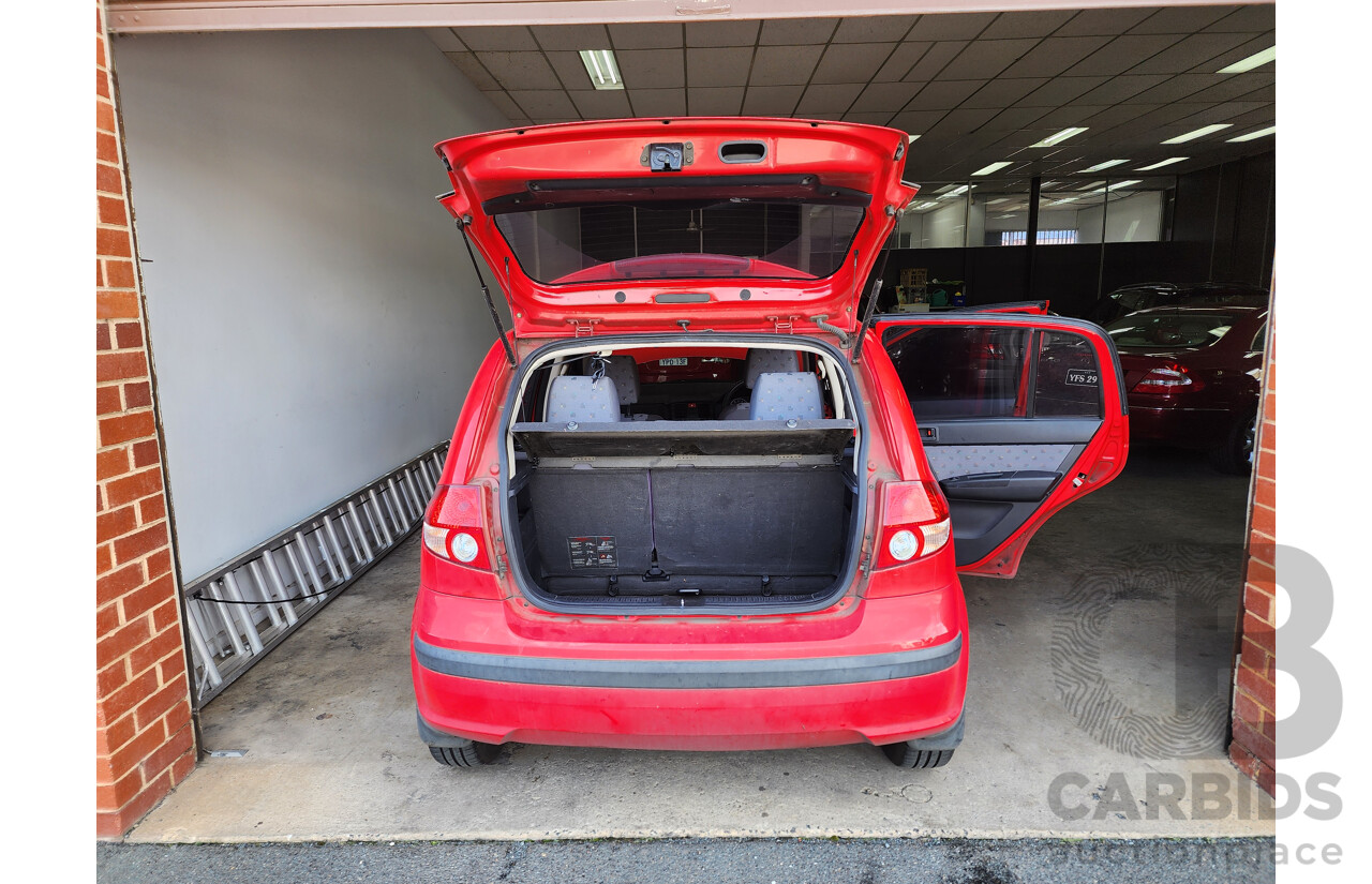 6/2005 Hyundai Getz GL TB 5d Hatchback Red 1.5L