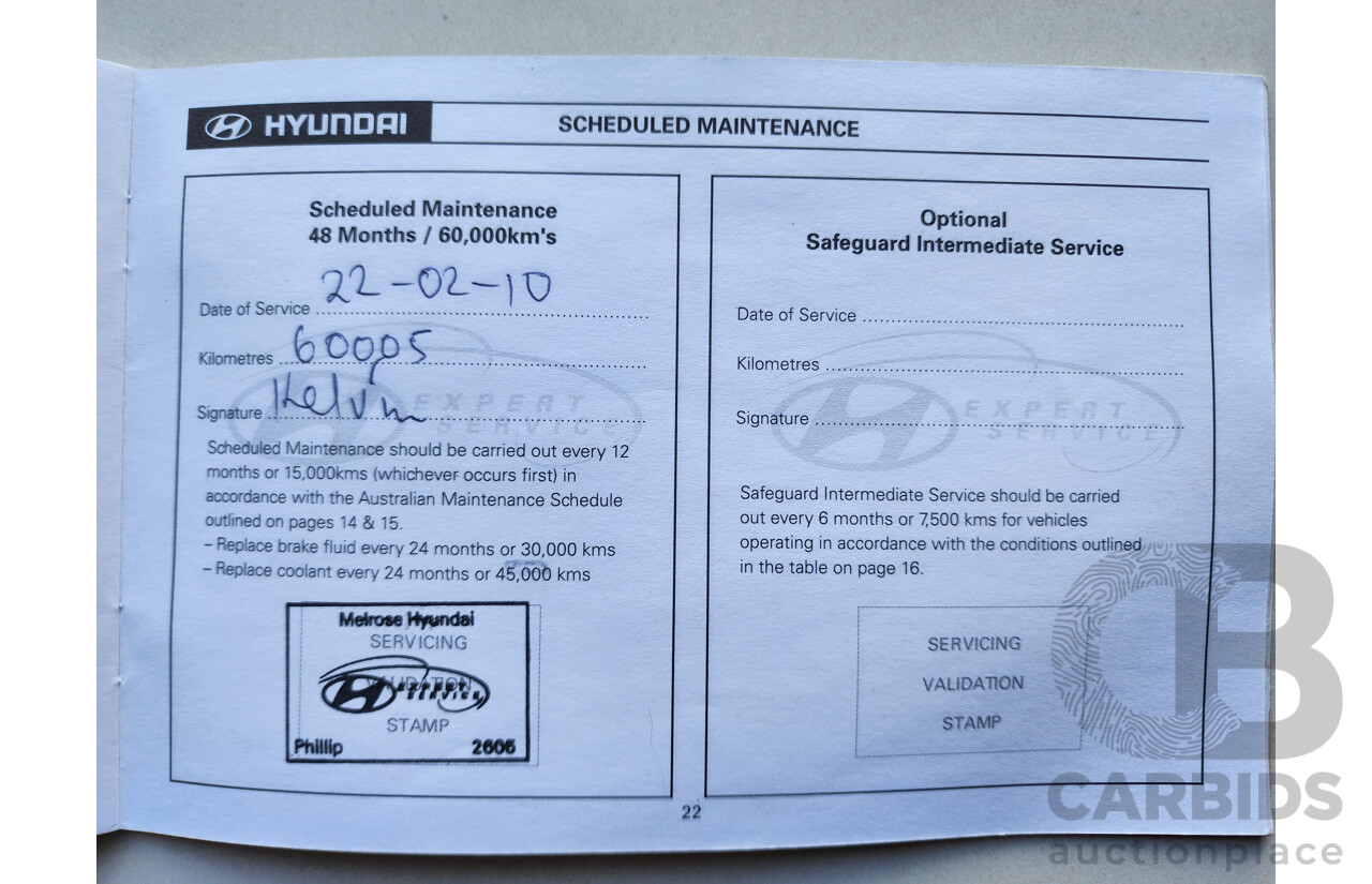 6/2005 Hyundai Getz GL TB 5d Hatchback Red 1.5L