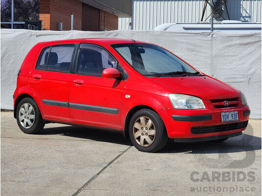 6/2005 Hyundai Getz GL TB 5d Hatchback Red 1.5L