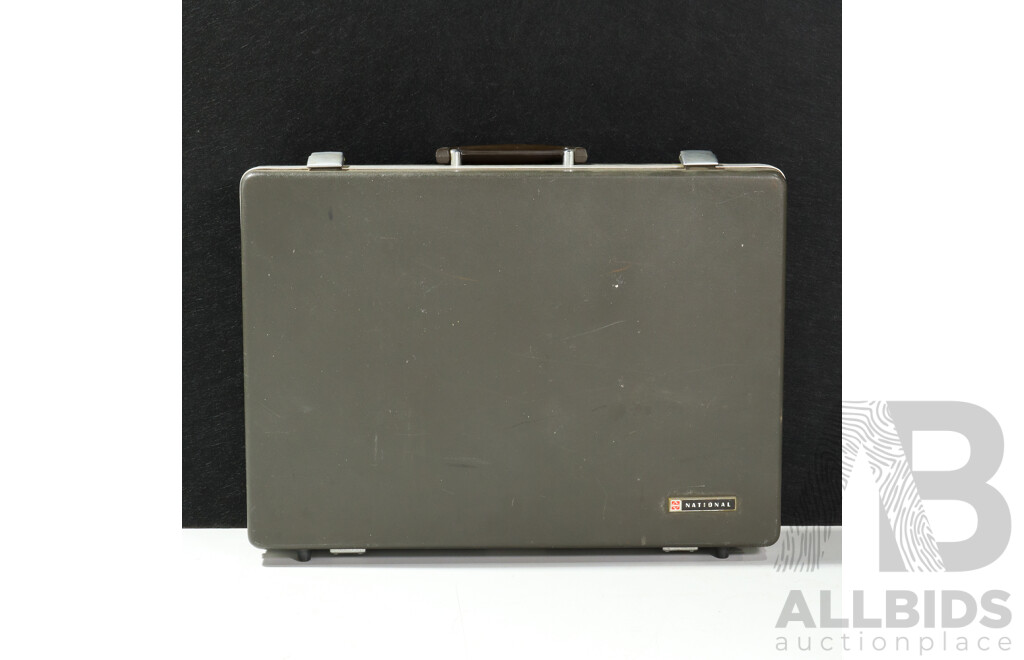 Vintage National SG-725FL All-Transistor Portable Stereo Record Player & AM Radio