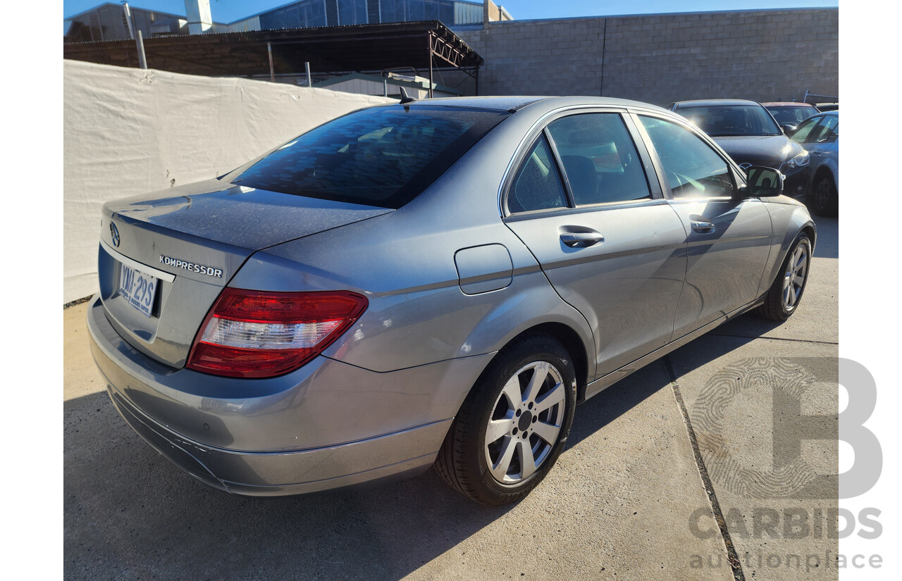 4/2008 Mercedes-Benz C200 Kompressor Classic W204 4d Sedan Grey 1.8L