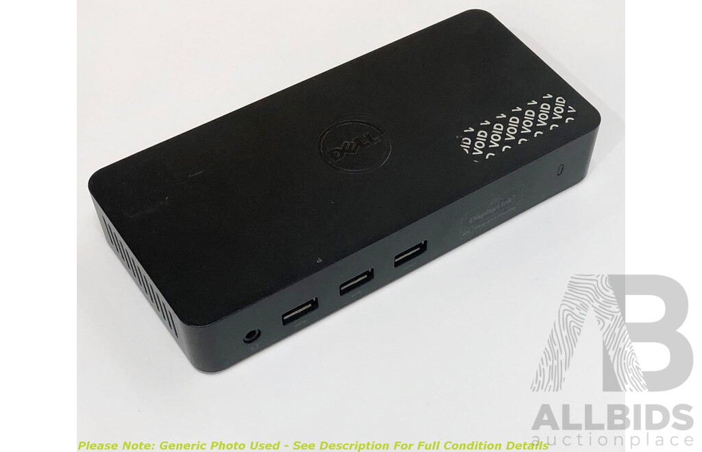 Dell (D3100) UHD 4K USB 3.0 Docking Station - Lot of 28