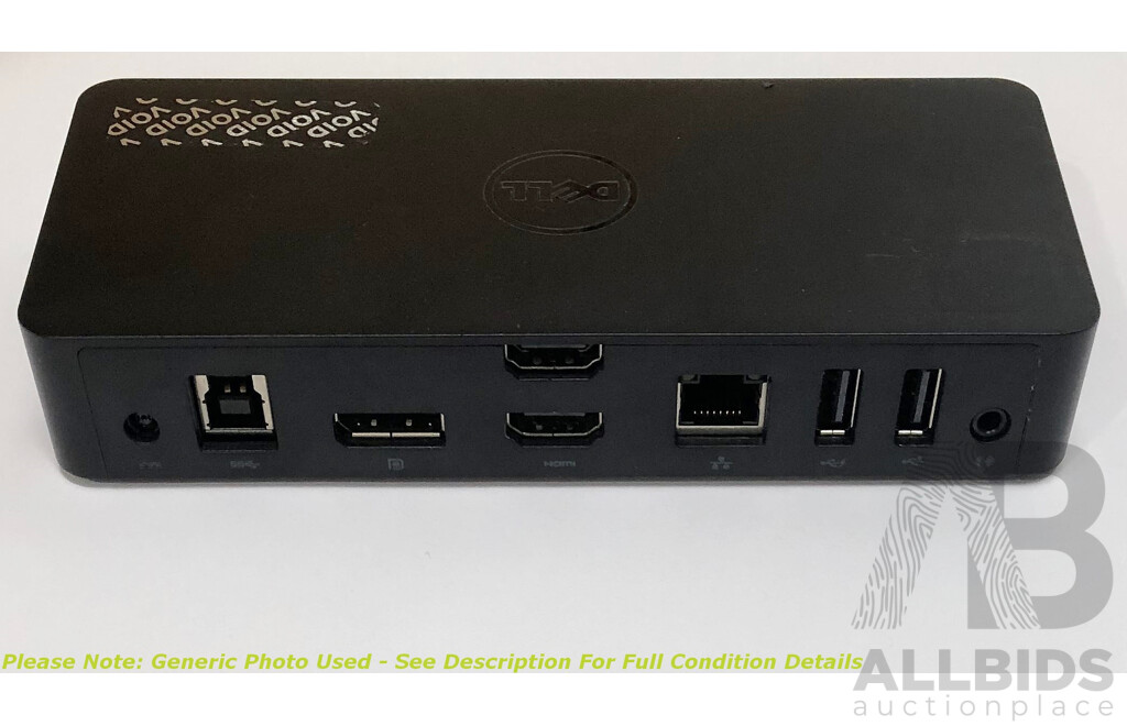 Dell (D3100) UHD 4K USB 3.0 Docking Station - Lot of 28