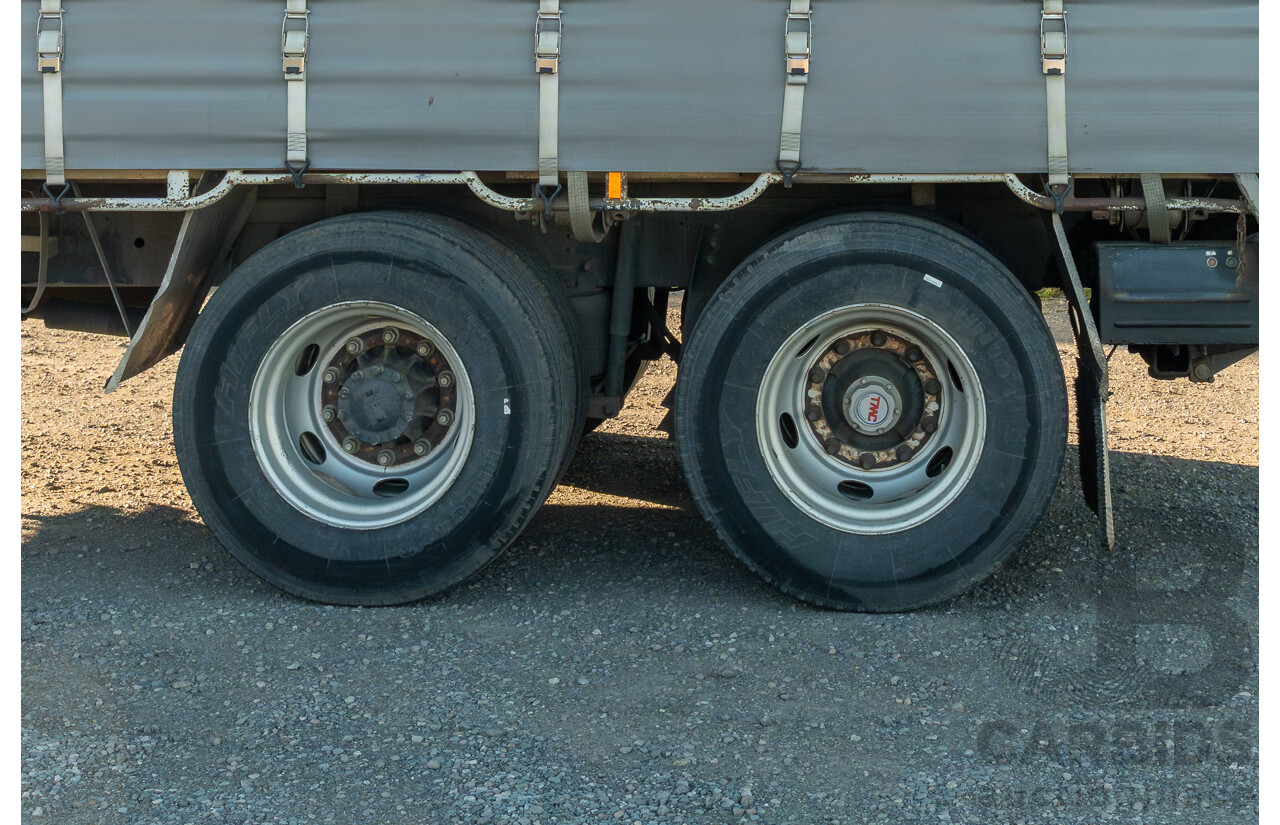 02/2008, Hino Ad Trans 500 Series, GH 1727, 12 Pallet, Curtainsider Canopy Truck with 750KG Taillift