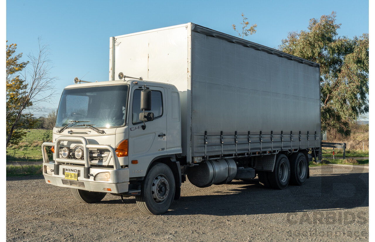 02/2008, Hino Ad Trans 500 Series, GH 1727, 12 Pallet, Curtainsider Canopy Truck with 750KG Taillift