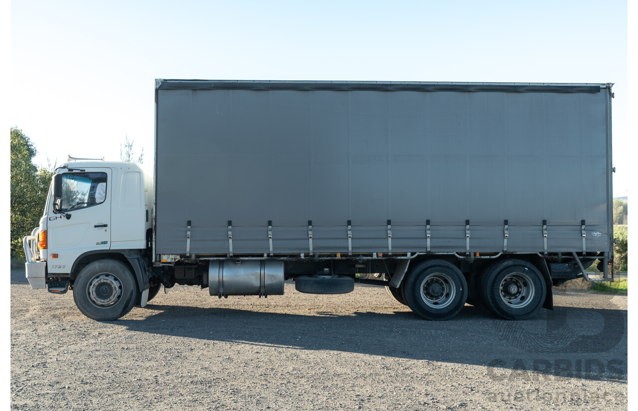 02/2008, Hino Ad Trans 500 Series, GH 1727, 12 Pallet, Curtainsider Canopy Truck with 750KG Taillift
