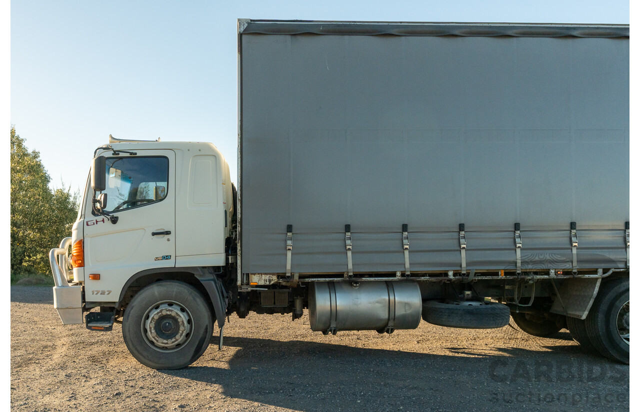 02/2008, Hino Ad Trans 500 Series, GH 1727, 12 Pallet, Curtainsider Canopy Truck with 750KG Taillift