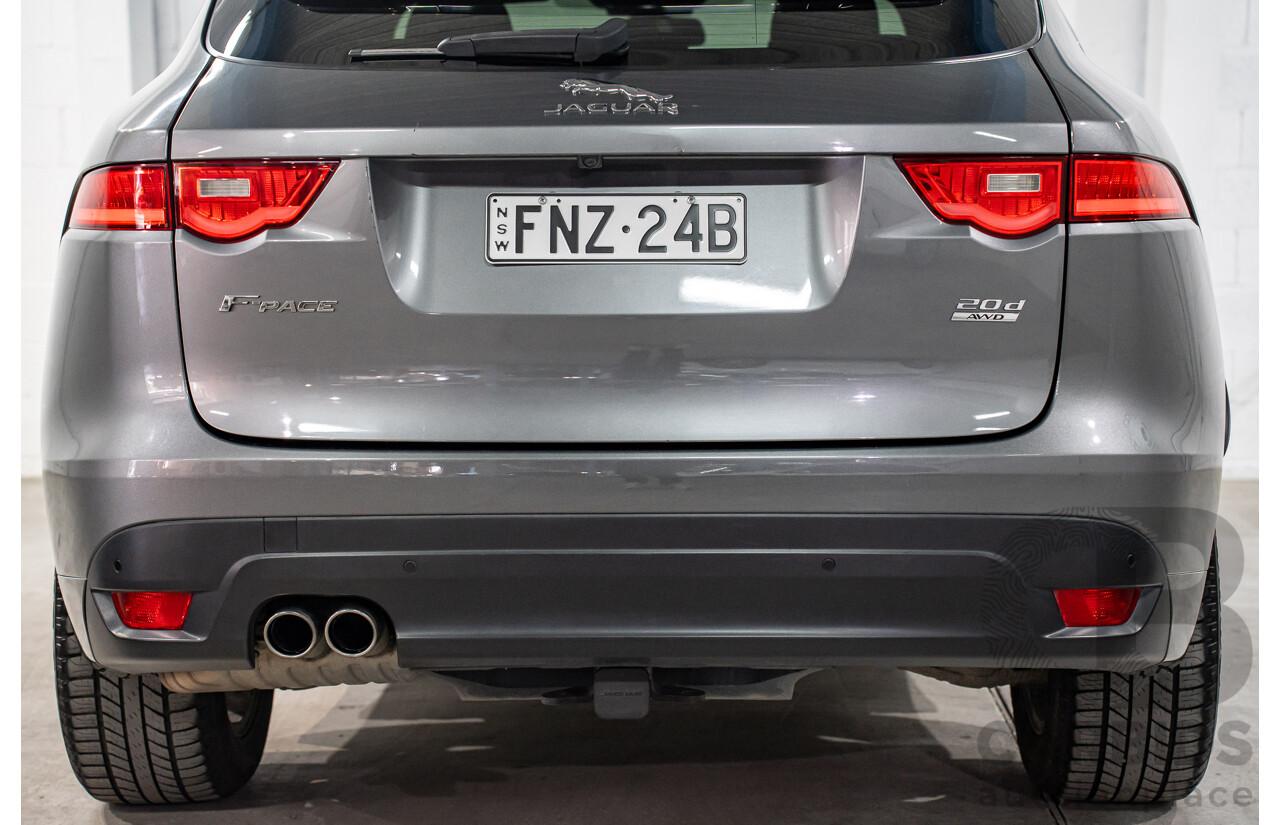 11/2016 Jaguar F-Pace 20d R-Sport (AWD) 4d Wagon Corris Grey Metallic Turbo Diesel 2.0L