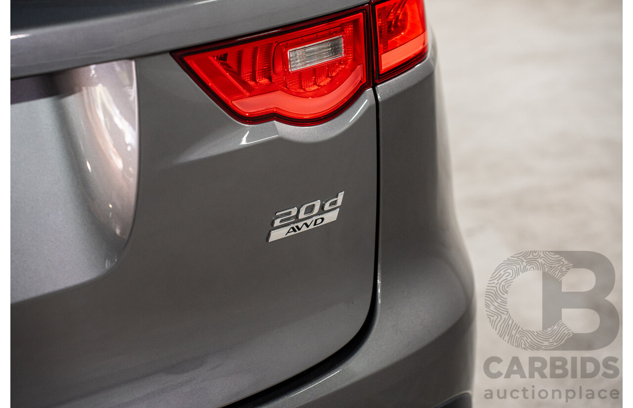 11/2016 Jaguar F-Pace 20d R-Sport (AWD) 4d Wagon Corris Grey Metallic Turbo Diesel 2.0L