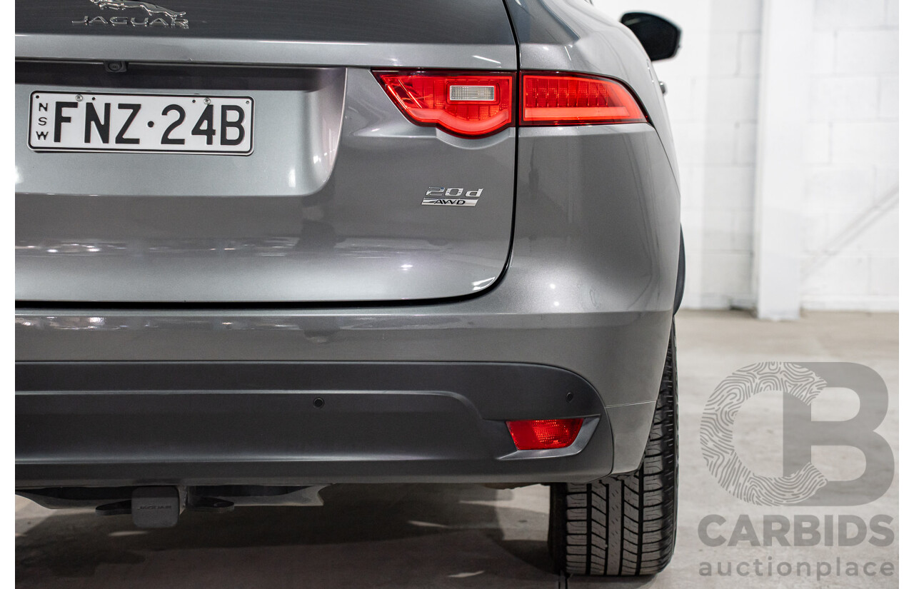 11/2016 Jaguar F-Pace 20d R-Sport (AWD) 4d Wagon Corris Grey Metallic Turbo Diesel 2.0L