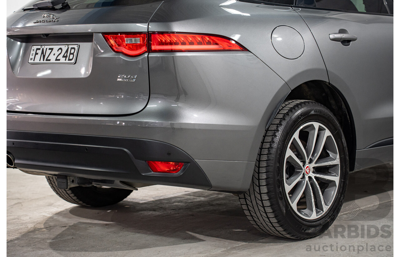 11/2016 Jaguar F-Pace 20d R-Sport (AWD) 4d Wagon Corris Grey Metallic Turbo Diesel 2.0L