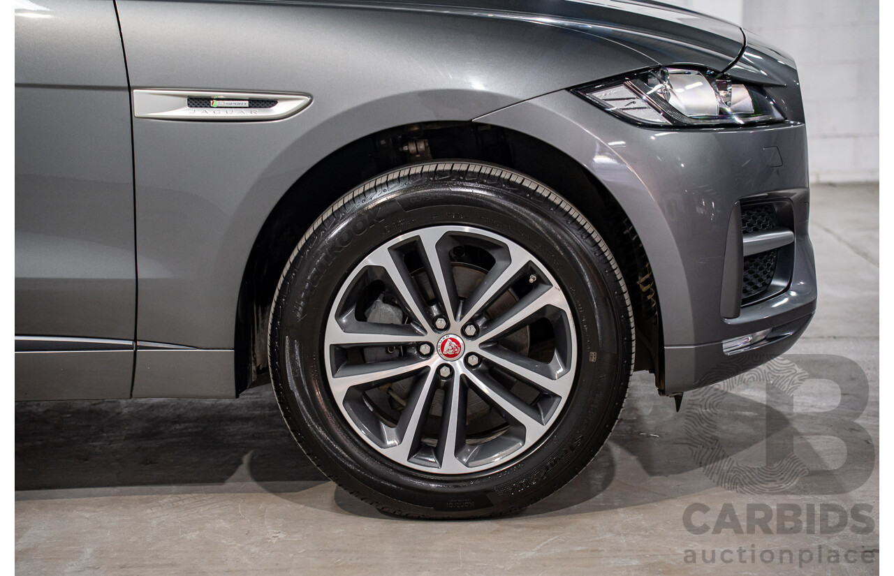 11/2016 Jaguar F-Pace 20d R-Sport (AWD) 4d Wagon Corris Grey Metallic Turbo Diesel 2.0L
