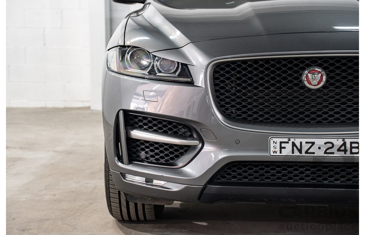 11/2016 Jaguar F-Pace 20d R-Sport (AWD) 4d Wagon Corris Grey Metallic Turbo Diesel 2.0L