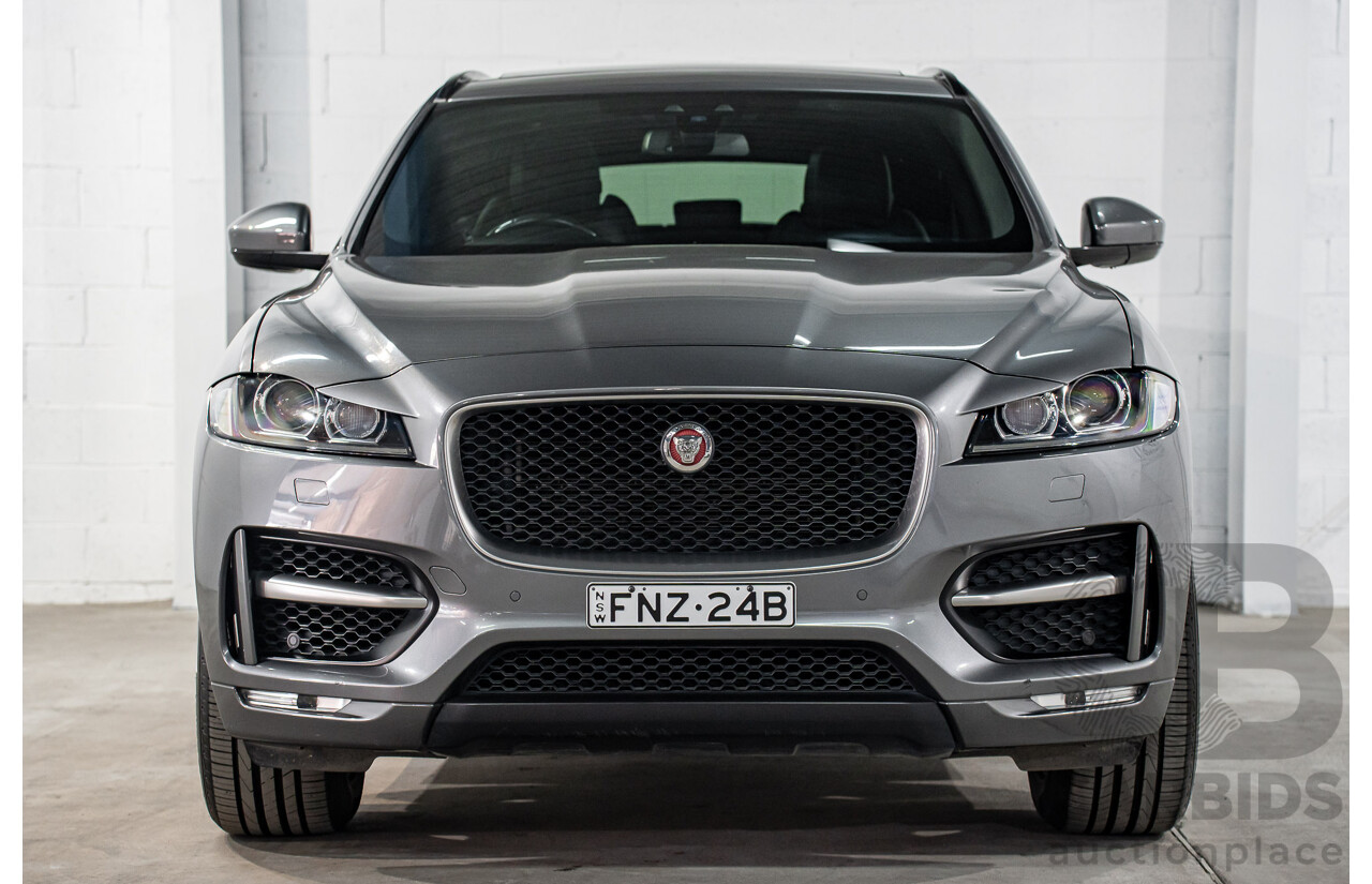 11/2016 Jaguar F-Pace 20d R-Sport (AWD) 4d Wagon Corris Grey Metallic Turbo Diesel 2.0L