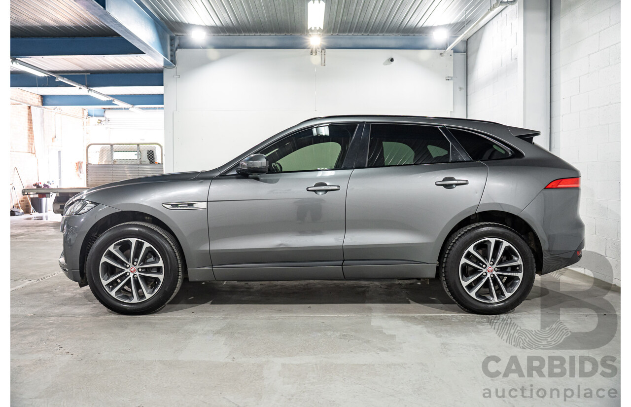 11/2016 Jaguar F-Pace 20d R-Sport (AWD) 4d Wagon Corris Grey Metallic Turbo Diesel 2.0L