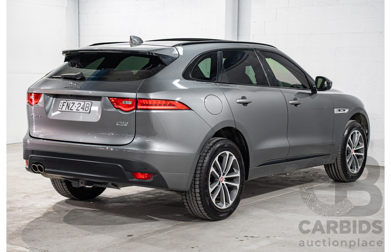 11/2016 Jaguar F-Pace 20d R-Sport (AWD) 4d Wagon Corris Grey Metallic Turbo Diesel 2.0L