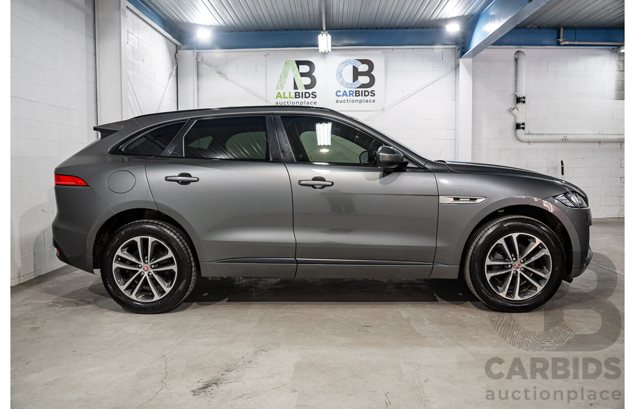 11/2016 Jaguar F-Pace 20d R-Sport (AWD) 4d Wagon Corris Grey Metallic Turbo Diesel 2.0L