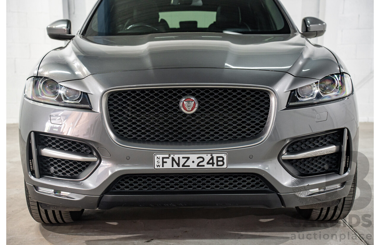 11/2016 Jaguar F-Pace 20d R-Sport (AWD) 4d Wagon Corris Grey Metallic Turbo Diesel 2.0L
