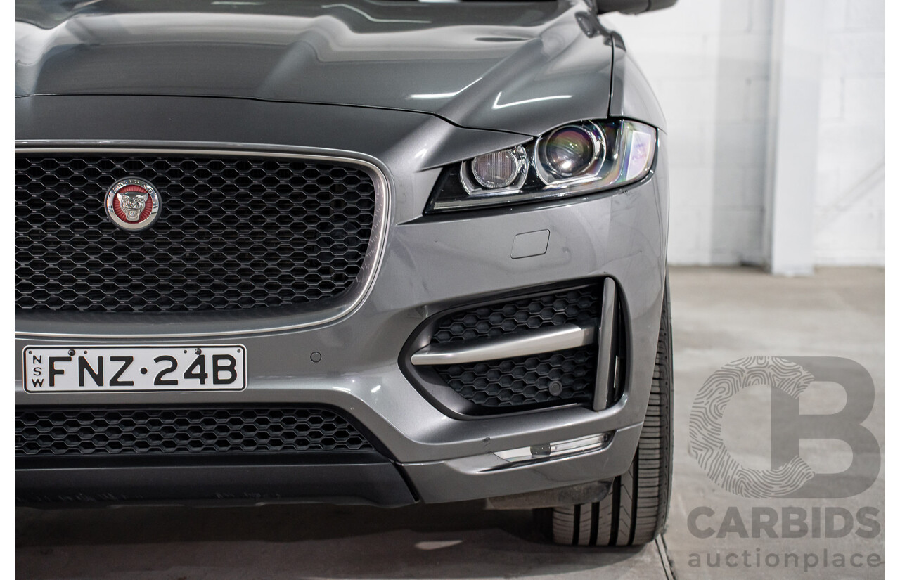 11/2016 Jaguar F-Pace 20d R-Sport (AWD) 4d Wagon Corris Grey Metallic Turbo Diesel 2.0L