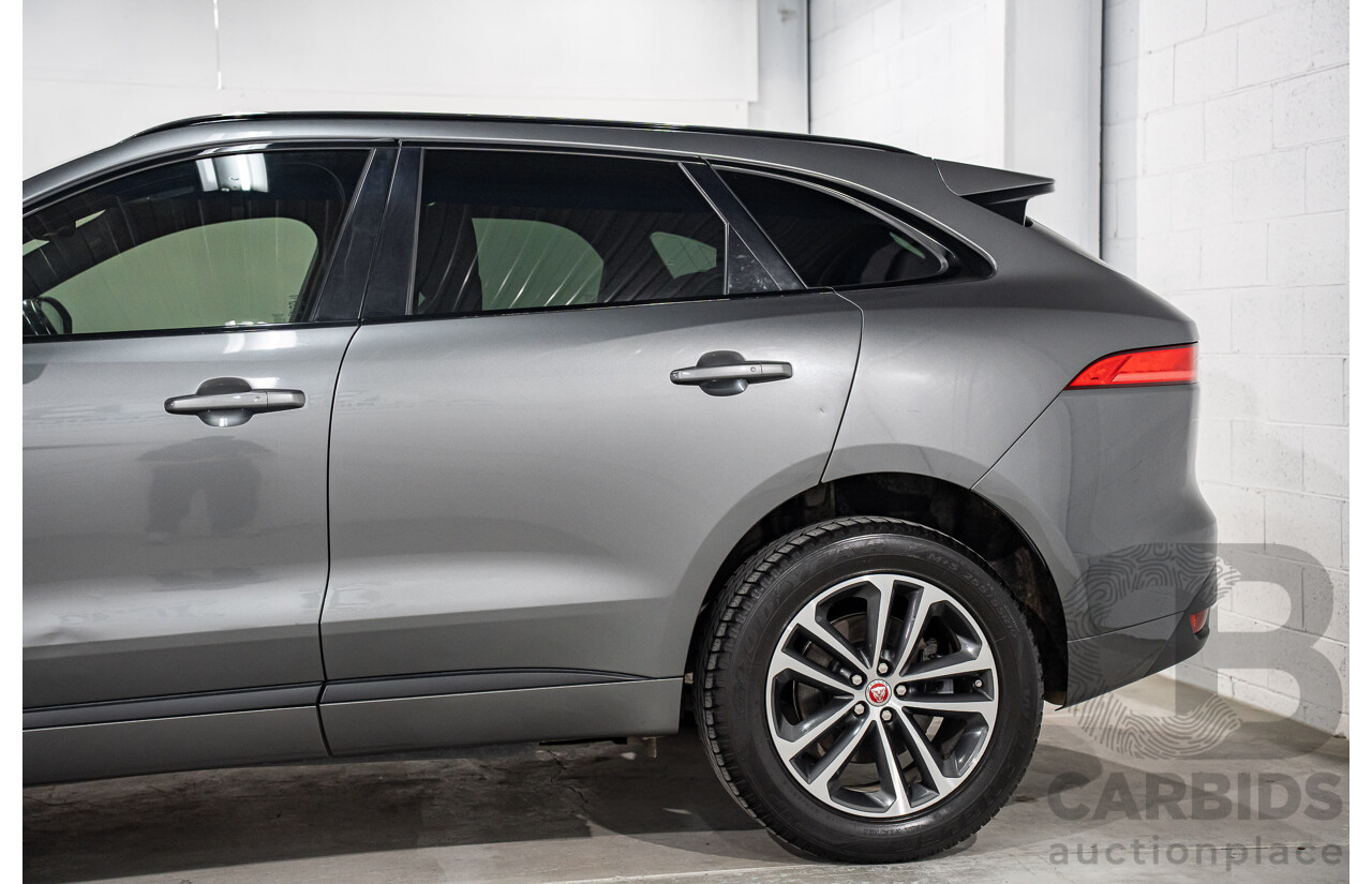 11/2016 Jaguar F-Pace 20d R-Sport (AWD) 4d Wagon Corris Grey Metallic Turbo Diesel 2.0L