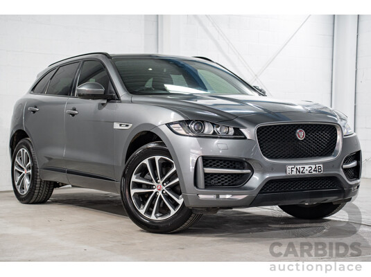 11/2016 Jaguar F-Pace 20d R-Sport (AWD) 4d Wagon Corris Grey Metallic Turbo Diesel 2.0L