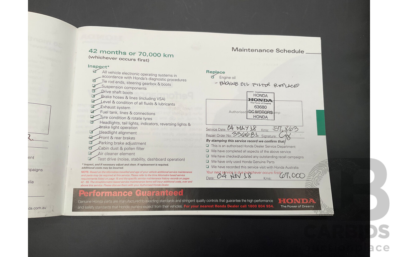 1/2014 Honda CR-V VTi (4x4) 30 MY15 4d Wagon Taffeta White 2.4L