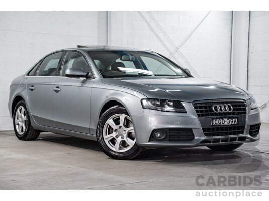 8/2011 Audi A4 1.8 TFSI B8 (8K) MY12 4d Sedan Quartz Grey Metallic Turbo 1.8L