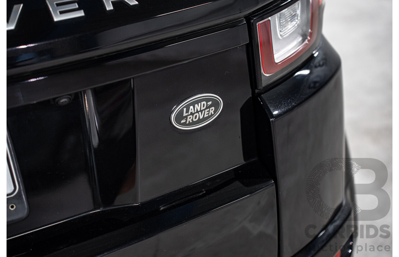 08/2016 Range Rover Evoque Td4 180 HSE Dynamic (AWD) LV MY16.5 3d Coupe Santorini Black Metallic Turbo Diesel 2.0L