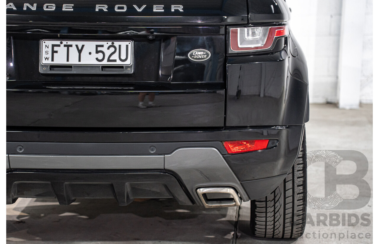 08/2016 Range Rover Evoque Td4 180 HSE Dynamic (AWD) LV MY16.5 3d Coupe Santorini Black Metallic Turbo Diesel 2.0L