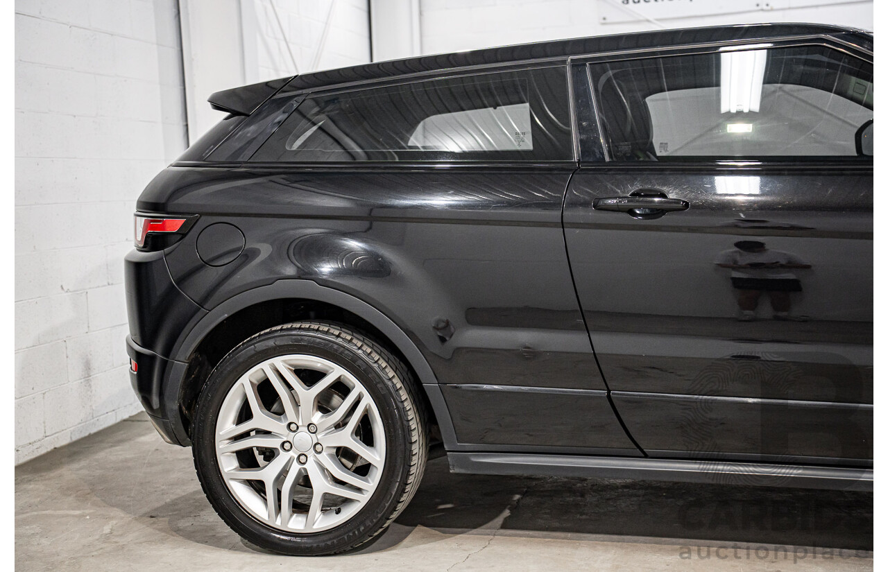 08/2016 Range Rover Evoque Td4 180 HSE Dynamic (AWD) LV MY16.5 3d Coupe Santorini Black Metallic Turbo Diesel 2.0L