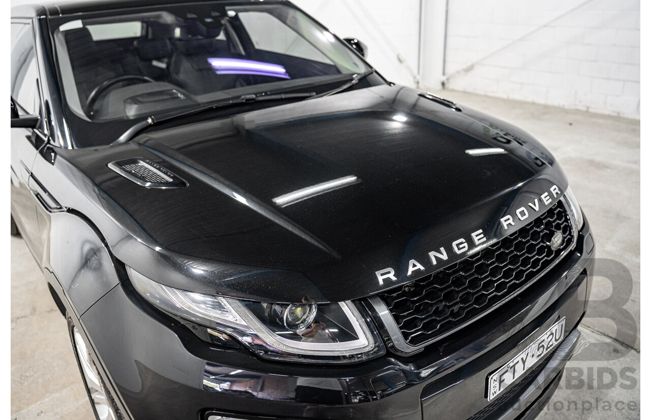 08/2016 Range Rover Evoque Td4 180 HSE Dynamic (AWD) LV MY16.5 3d Coupe Santorini Black Metallic Turbo Diesel 2.0L