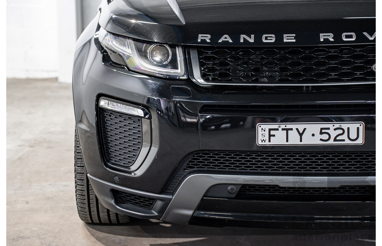 08/2016 Range Rover Evoque Td4 180 HSE Dynamic (AWD) LV MY16.5 3d Coupe Santorini Black Metallic Turbo Diesel 2.0L