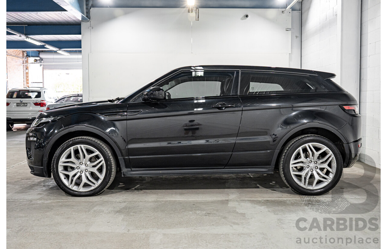 08/2016 Range Rover Evoque Td4 180 HSE Dynamic (AWD) LV MY16.5 3d Coupe Santorini Black Metallic Turbo Diesel 2.0L